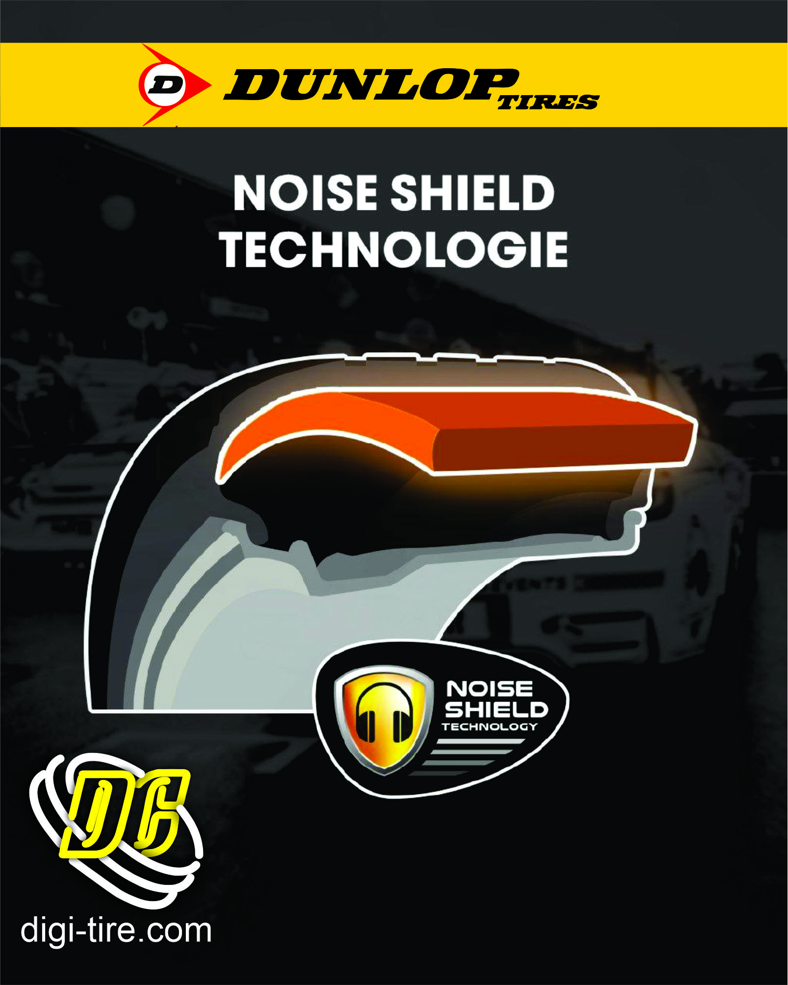 فناوری Noise Shield در لاستیک‌های دانلوپ